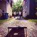 Friend play soak in the afternoon sun with a game of baggo. (tylergen)